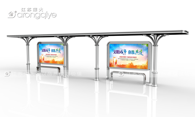 不銹鋼候車(chē)亭，現代城市公共交通的美學(xué)詮釋與實(shí)用典范配圖二